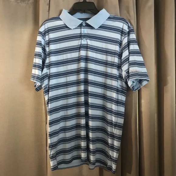 Columbia Collared Striped Golf Polo - Picture 1 of 9